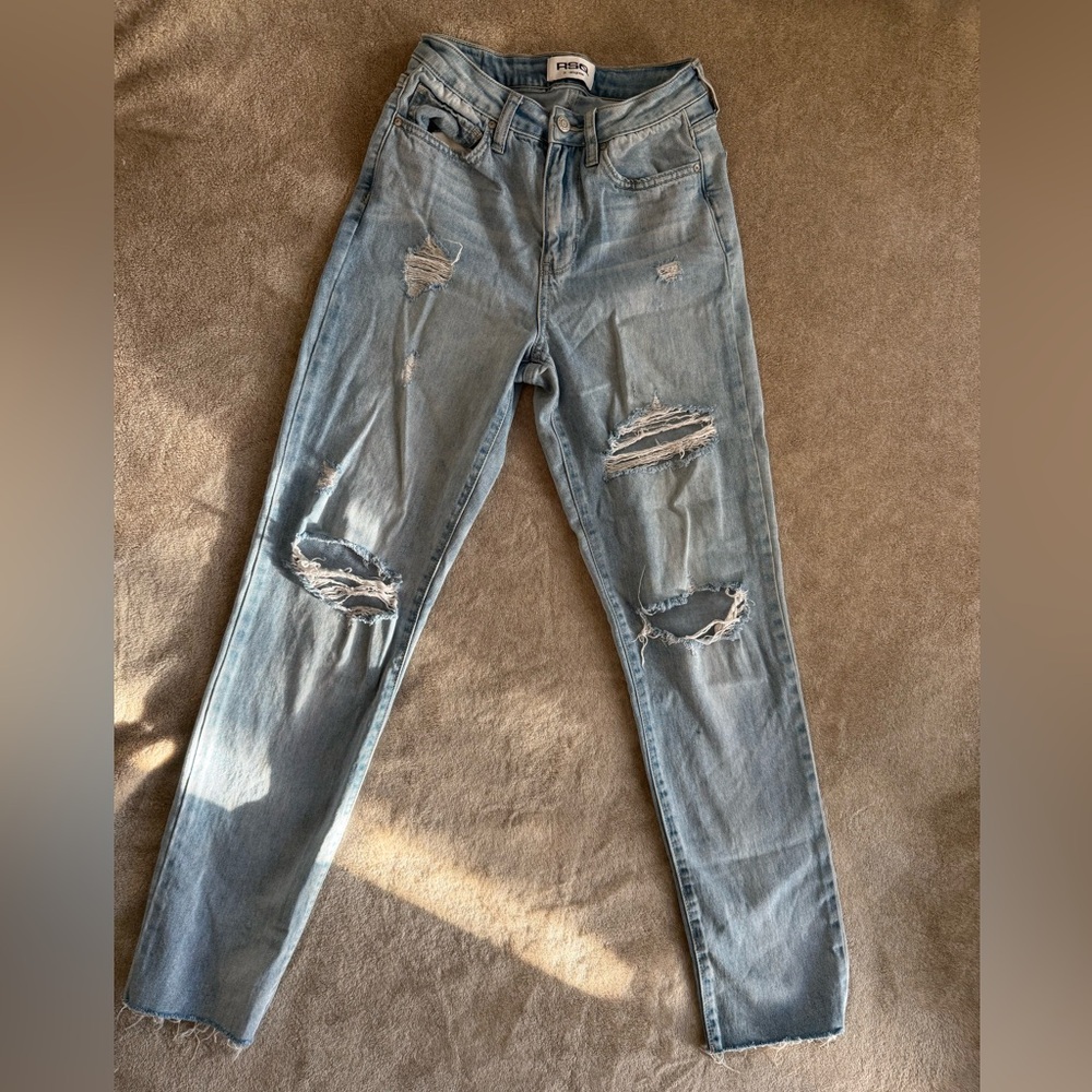 RSQ Distressed Light Blue Women's Jeans